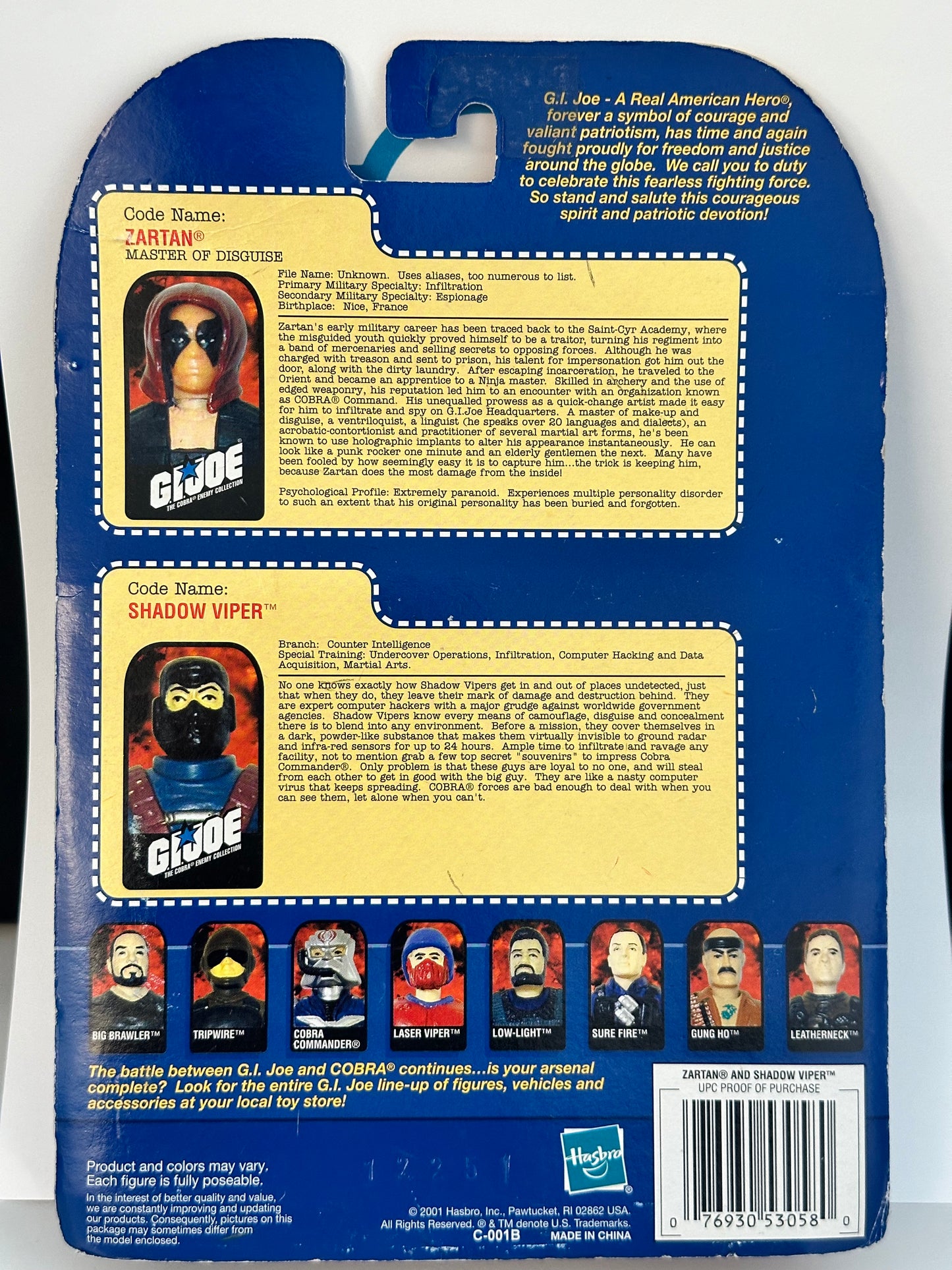 G.I.Joe Zartan/Shadow Viper Collectors Set 3 3/4" Action Figure