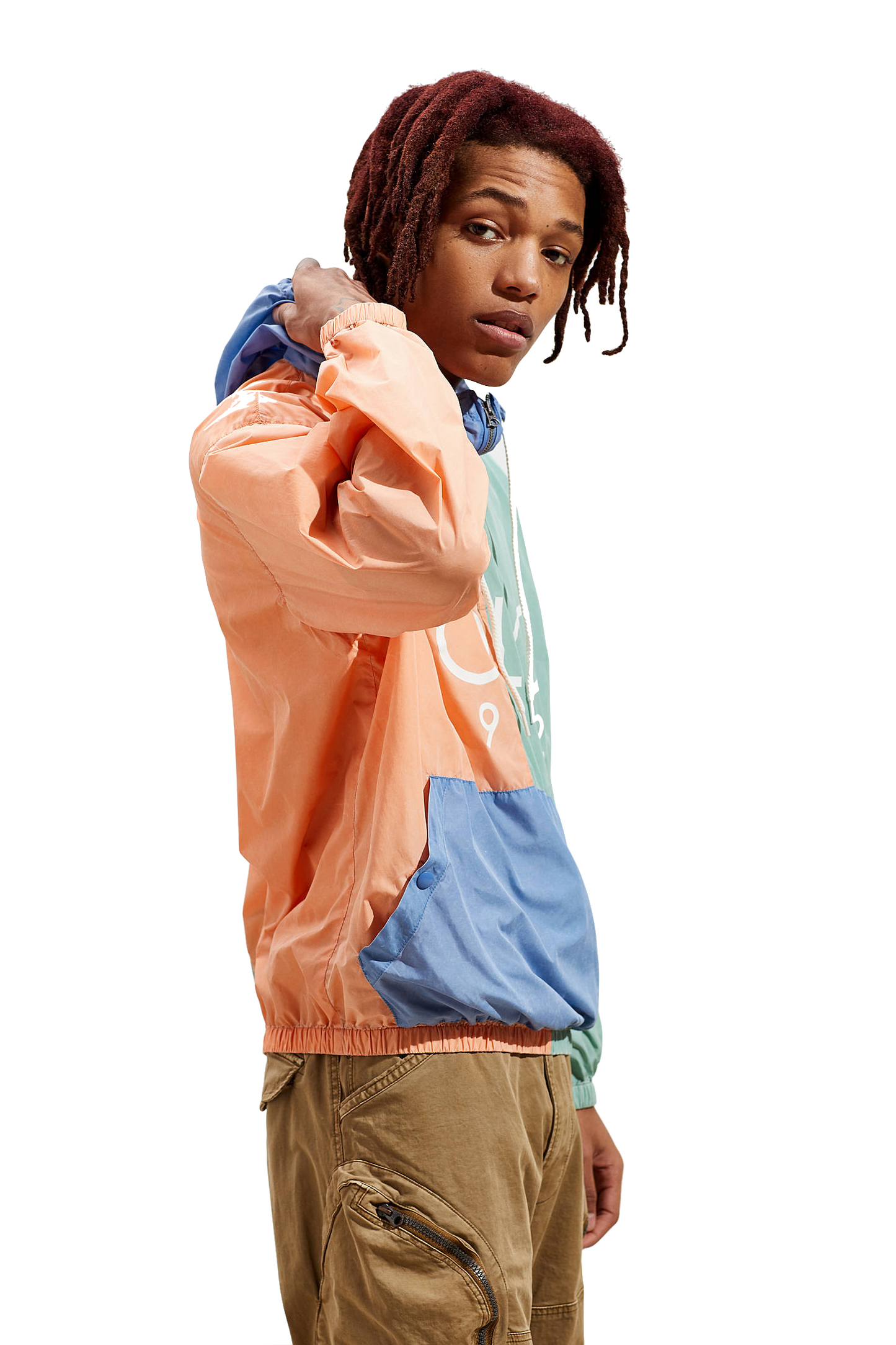 Ralph Lauren Polo 1992 Color Block Hooded Windbreaker Men