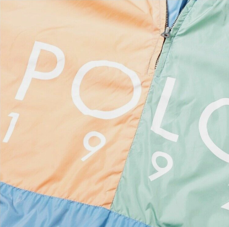 Ralph Lauren Polo 1992 Color Block Hooded Windbreaker Men