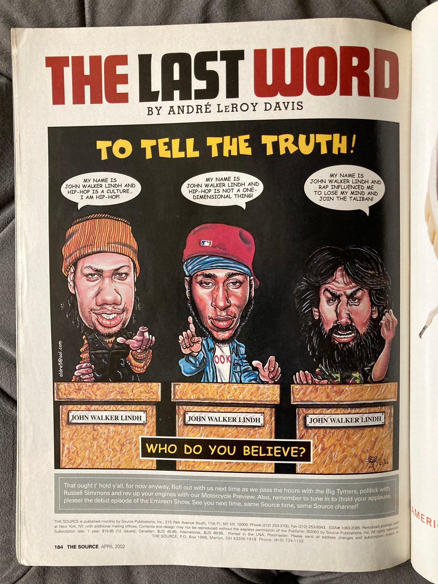 The Source Magazine April 2002 Master P/Romeo