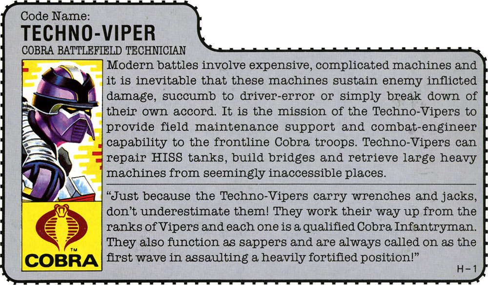 Techno-Viper 3 3/4" G.I.Joe Action Figure