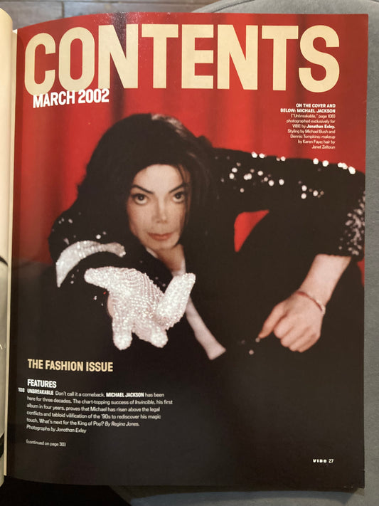 Vibe Magazine March 2002 Michael Jackson - MoSneaks Shop Online