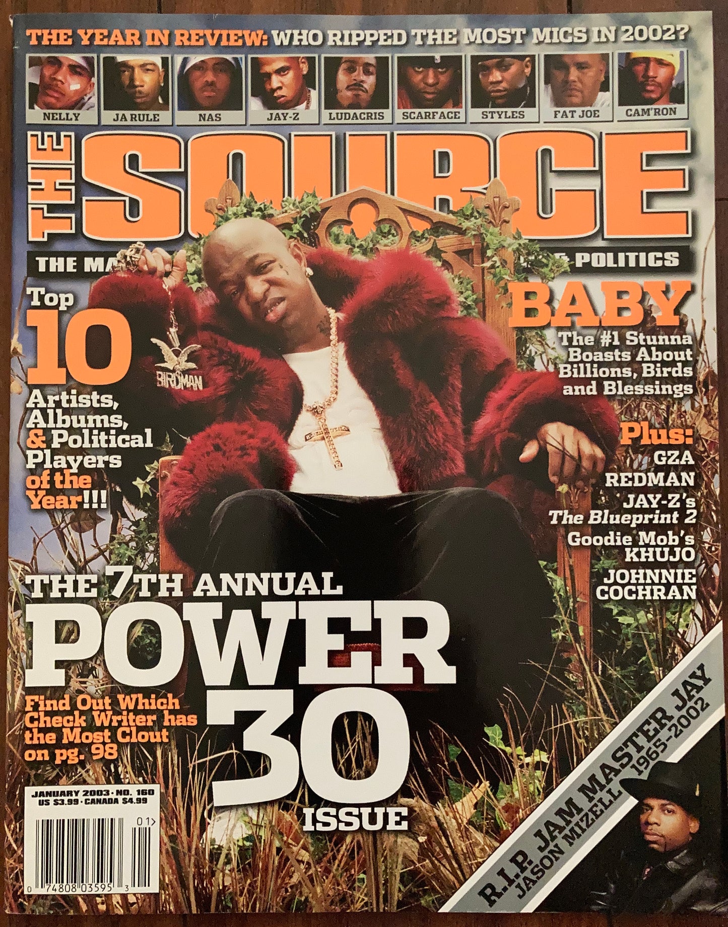 The Source Magazine January 2003 Baby - MoSneaks Shop Online
