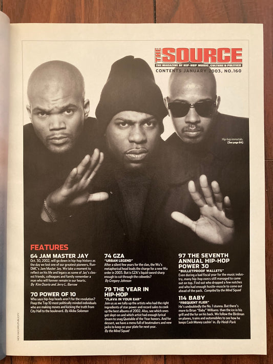 The Source Magazine January 2003 Baby - MoSneaks Shop Online