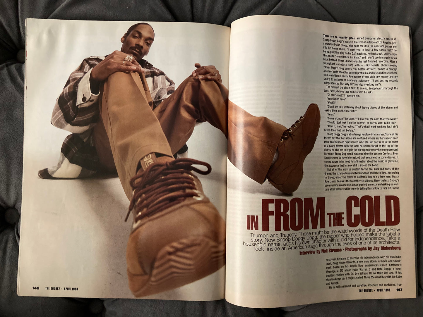 The Source Magazine April 1998 Snoop Dogg