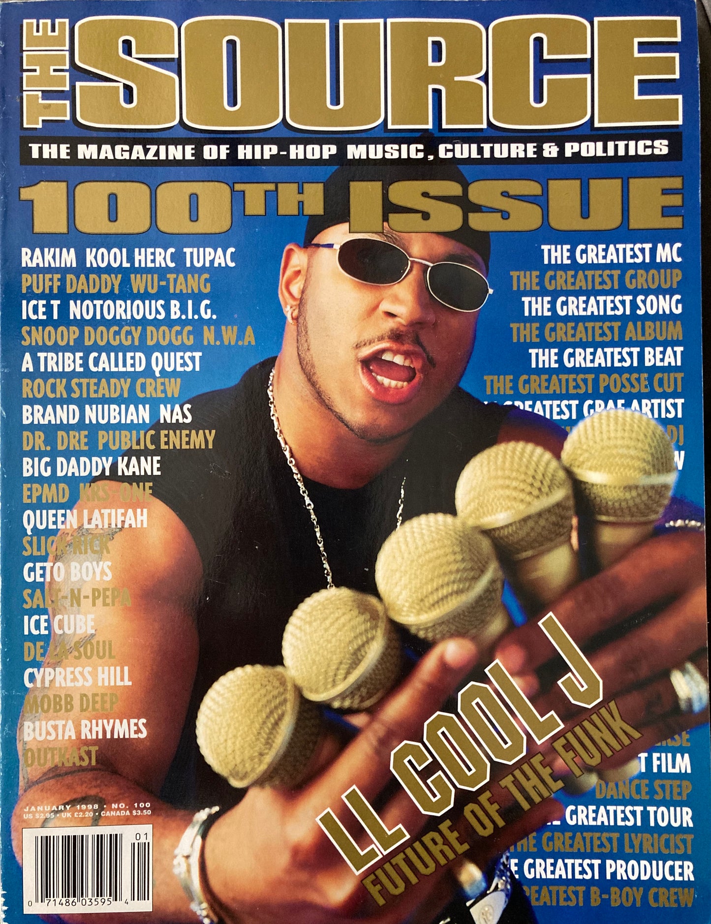 The Source Magazine January 1998 No. 100 LL. Cool J