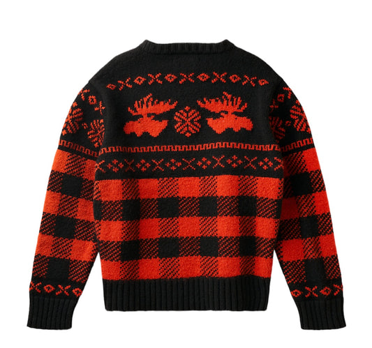 Ralph Lauren Polo Moose Head Check Sweater Men
